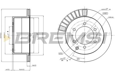 CD8215V BREMSI Тормозной диск