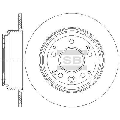 SD4141 Hi-Q Тормозной диск