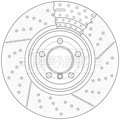BBD7007S BORG & BECK Тормозной диск