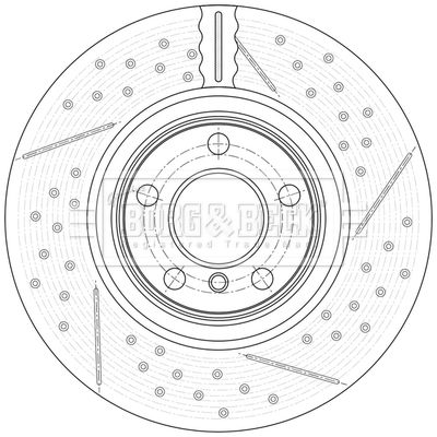 BBD6169S BORG & BECK Тормозной диск