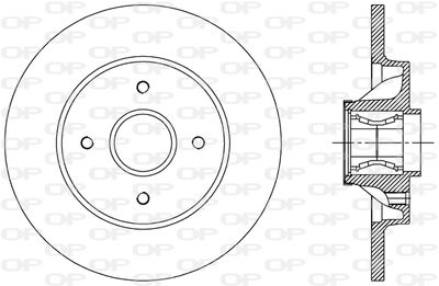 BDR238730 OPEN PARTS Тормозной диск