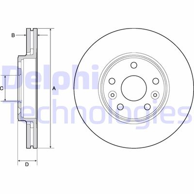 BG4667C DELPHI Тормозной диск