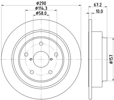 MDC2665 MINTEX Тормозной диск