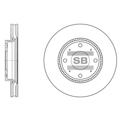 SD2029 Hi-Q Тормозной диск