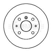 BBD5016 BORG & BECK Тормозной диск