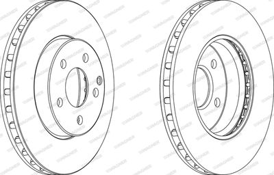 WGR12521 WAGNER Тормозной диск