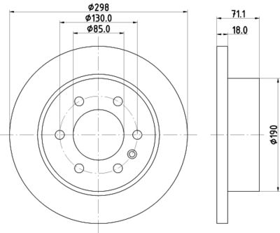 8DD355131841 HELLA Тормозной диск