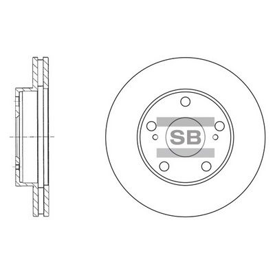 SD4024 Hi-Q Тормозной диск