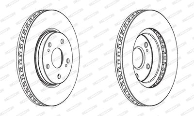 DDF1814C FERODO Тормозной диск