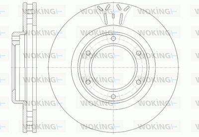 D650710 WOKING Тормозной диск