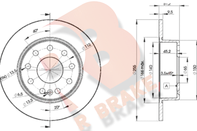 78RBD25616 R BRAKE Тормозной диск