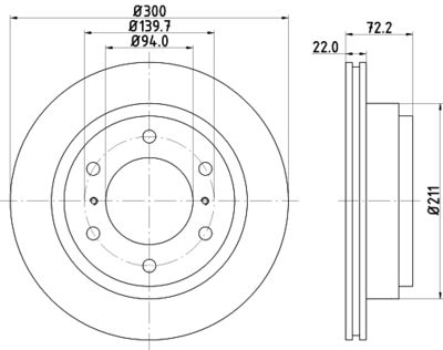 ND3022K NISSHINBO Тормозной диск