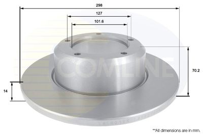 ADC1310 COMLINE Тормозной диск