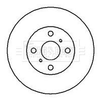 BBD5104 BORG & BECK Тормозной диск