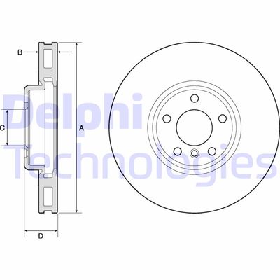 BG9155C DELPHI Тормозной диск