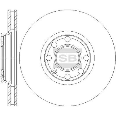 SD5107 Hi-Q Тормозной диск