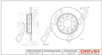 DP1010110219 Dr!ve+ Тормозной диск