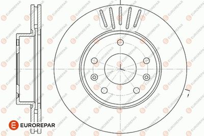 1642757780 EUROREPAR Тормозной диск