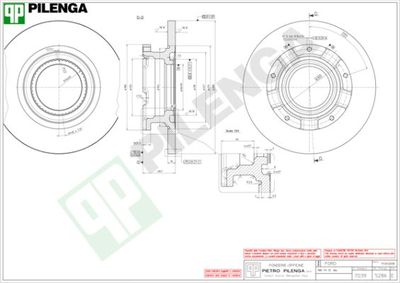 5286 PILENGA Тормозной диск