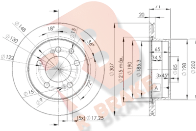 78RBD28675 R BRAKE Тормозной диск