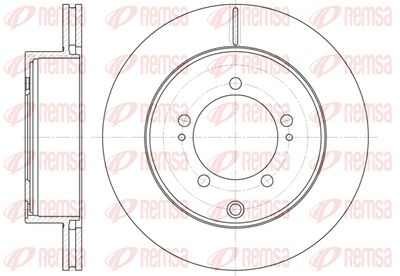6137810 REMSA Тормозной диск