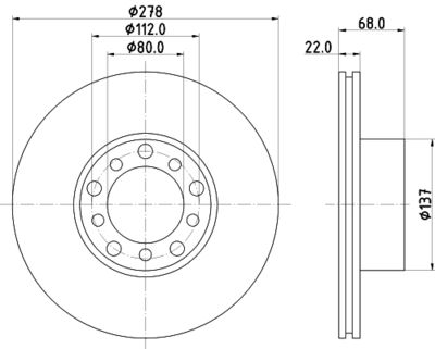 MDC252 MINTEX Тормозной диск