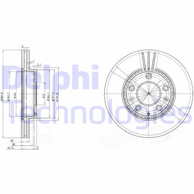 BG3874C DELPHI Тормозной диск