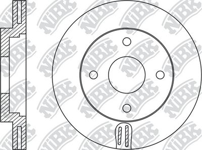 RN1672 NiBK Тормозной диск