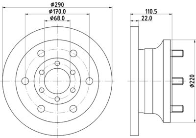 MDC994 MINTEX Тормозной диск