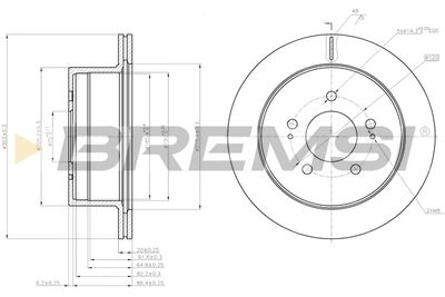 CD8170V BREMSI Тормозной диск