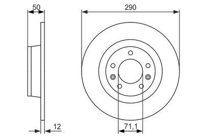 0986479311 BOSCH Тормозной диск