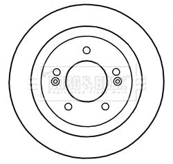 BBD5327 BORG & BECK Тормозной диск