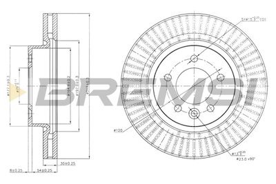 CD7430V BREMSI Тормозной диск