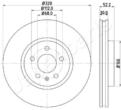 DI0917 JAPANPARTS Тормозной диск