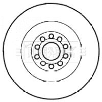 BBD4594 BORG & BECK Тормозной диск