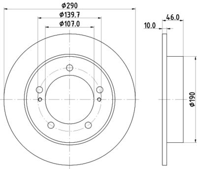 MDC419 MINTEX Тормозной диск