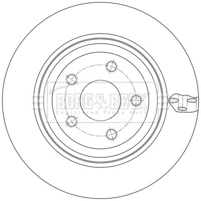 BBD6140S BORG & BECK Тормозной диск