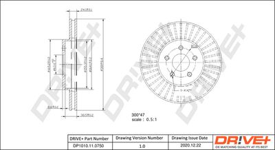 DP1010110750 Dr!ve+ Тормозной диск