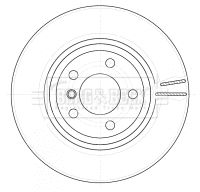 BBD5135 BORG & BECK Тормозной диск