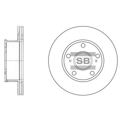 SD4025 Hi-Q Тормозной диск