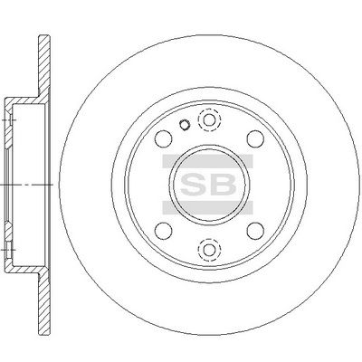 SD4446 Hi-Q Тормозной диск