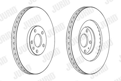 562389JC JURID Тормозной диск