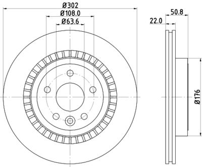 8DD355116191 HELLA Тормозной диск