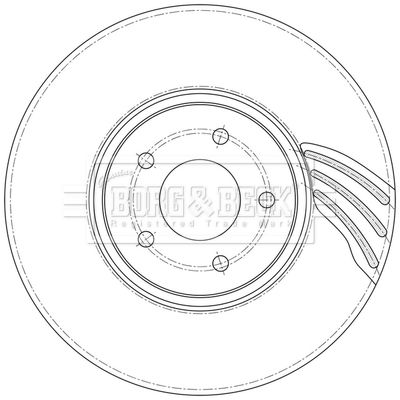 BBD6196S BORG & BECK Тормозной диск