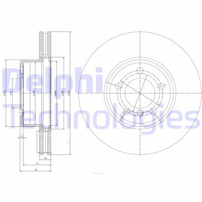 BG9786 DELPHI Тормозной диск