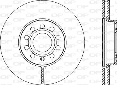 BDA215120 OPEN PARTS Тормозной диск