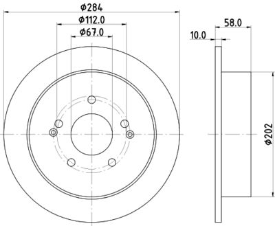 ND6110K NISSHINBO Тормозной диск