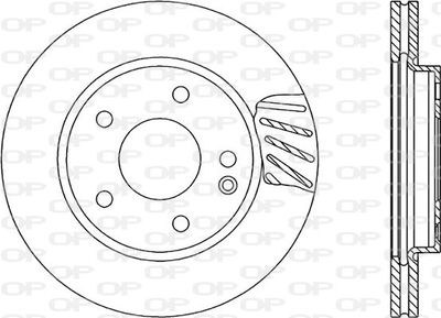 BDA170020 OPEN PARTS Тормозной диск