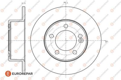 1618885980 EUROREPAR Тормозной диск