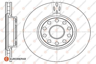 1618882580 EUROREPAR Тормозной диск